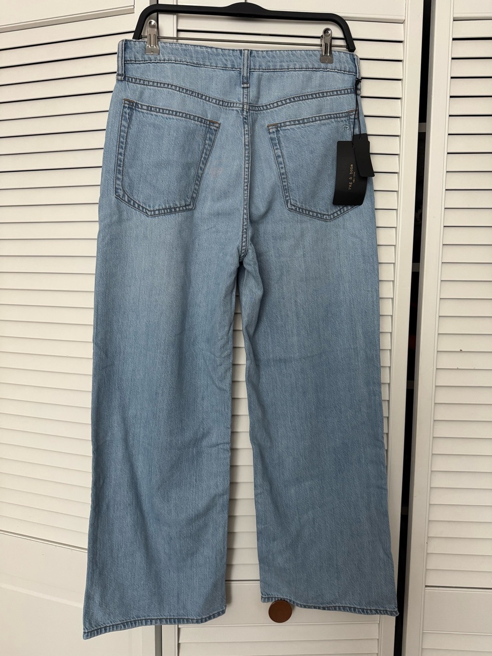 NWT rag & bone Lori Mid-Rise Crop Light Blue Wash Jeans 27